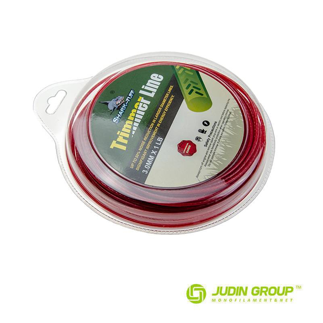 3.0mm / 120 trimmer line Dimple Red 1lb Blister