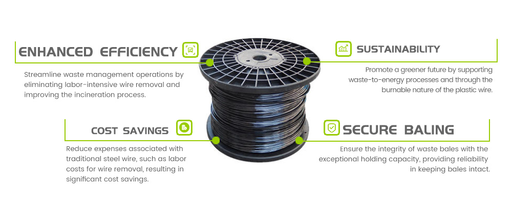 JUDINGROUP-RDF&SRF Plastic Baling Wire-Plastic Spool 