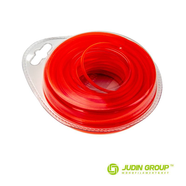 2.4mm / 095 trimmer line Square Red 15m Blister