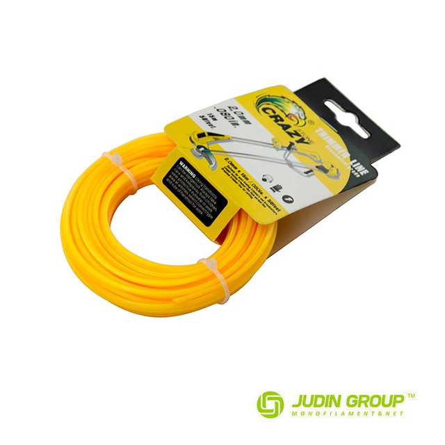 2.0mm / 080 trimmer line Square Yellow 15m Card head