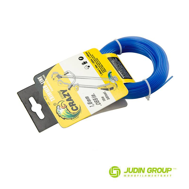 1.6mm / 065 trimmer line Round Translucent Blue 15m Card head