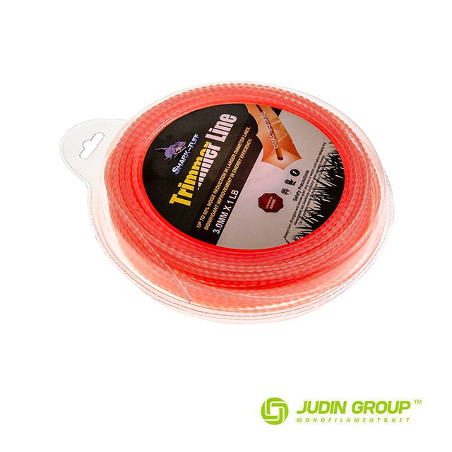 3.0mm / 120 Trimmer Line Dual Power Twist Light Red 1lb Blister