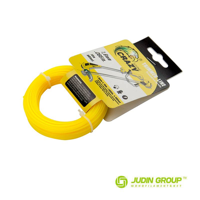 1.6mm / 065 trimmer line Round Yellow 15m Card head