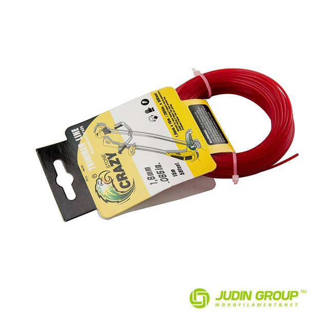 1.6mm / 065 trimmer line Round Dark Red 15m Card head