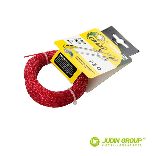 1.6mm / 065 trimmer line Twist Dark Red 15m Card head