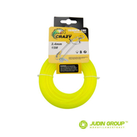 2.4mm / .095 trimmer line Round Yellow 15m Card head