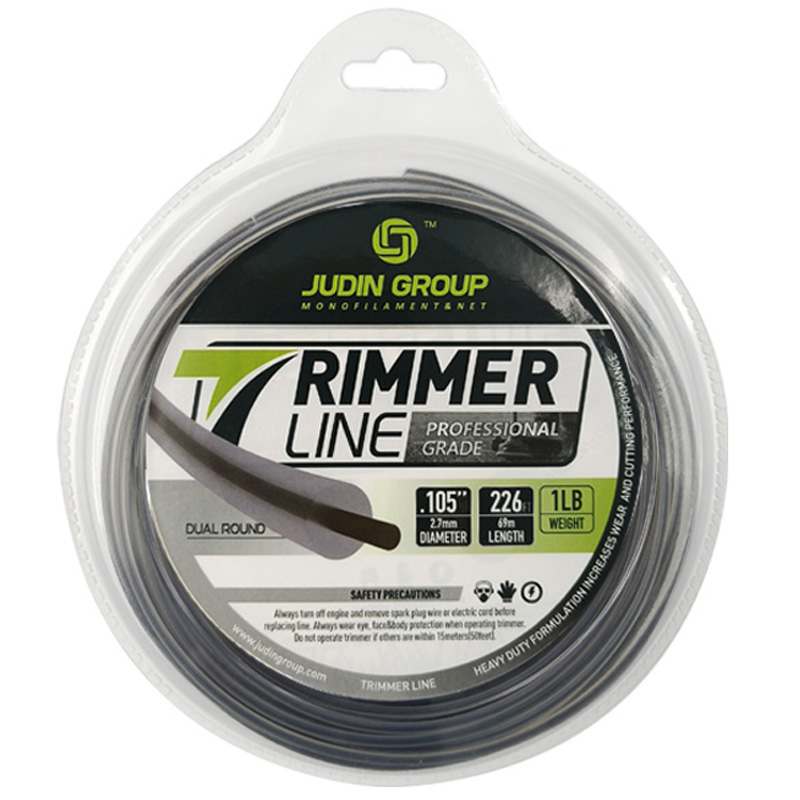 Judin-2.4mm /.095 trimmer line Round Red 1lb Blister -2