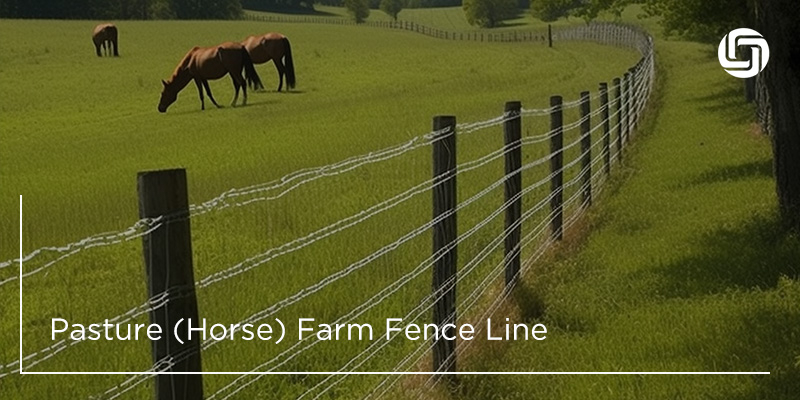 Pasture(Horse)Farm Fence Line