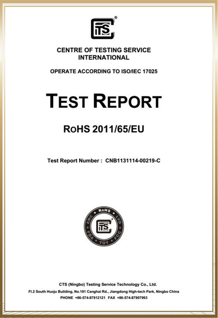 Certificate-ROHS-1